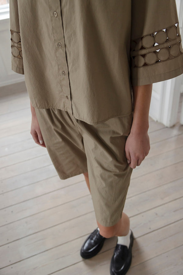 PJ SHORTS LNG 589 PALE MOSS