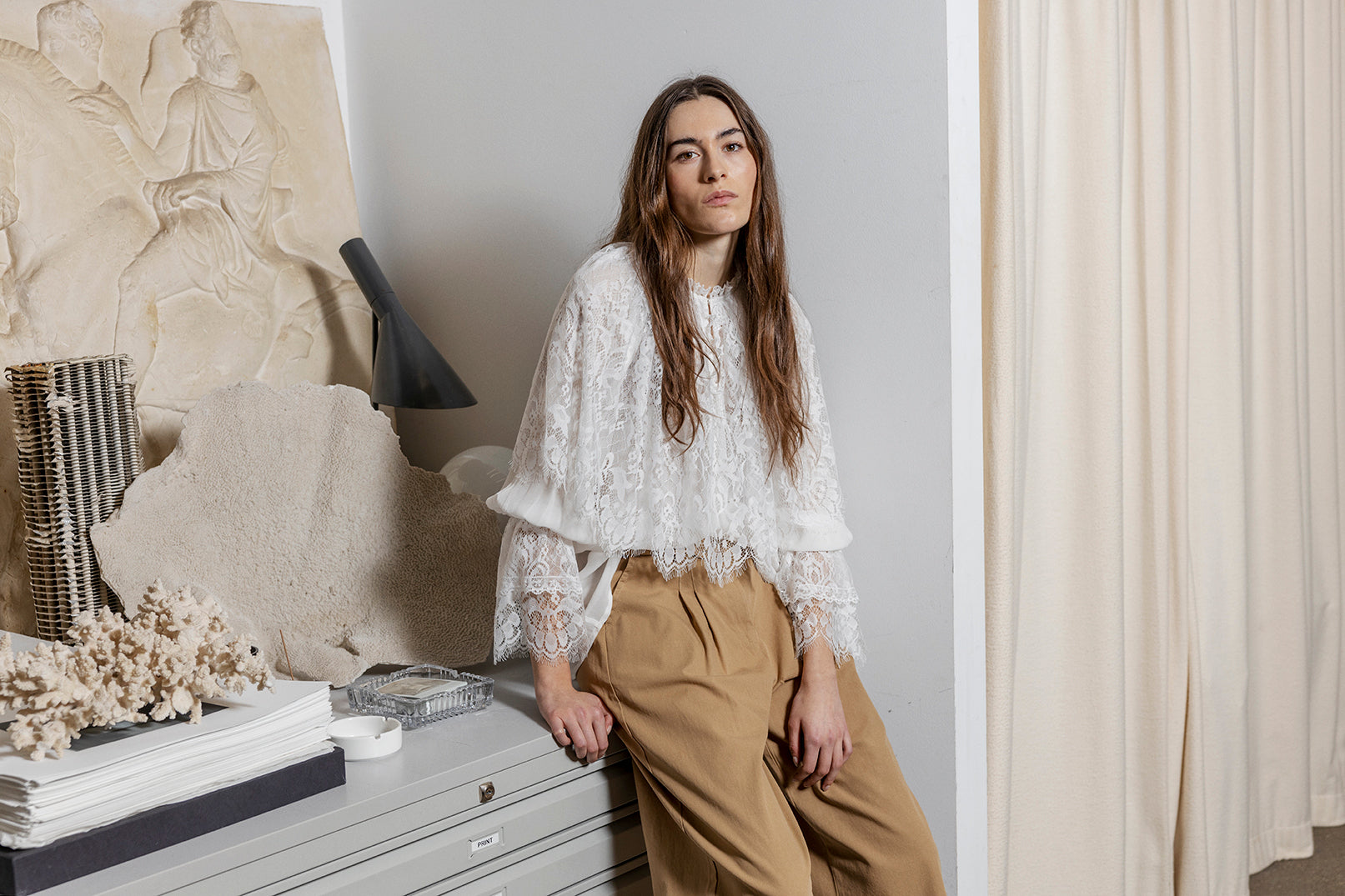 Project AJ117 Unica relaxed trouser - ecru